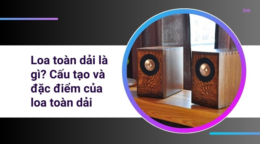 Loa toàn dải là gì? Cấu tạo và đặc điểm của loa toàn dải