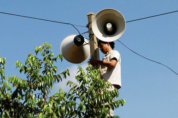 cách đấu loa phóng thanh