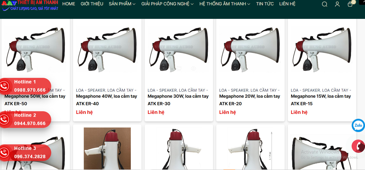 Danh mục loa Megaphone