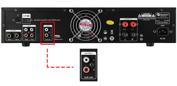cách kết nối loa sub
