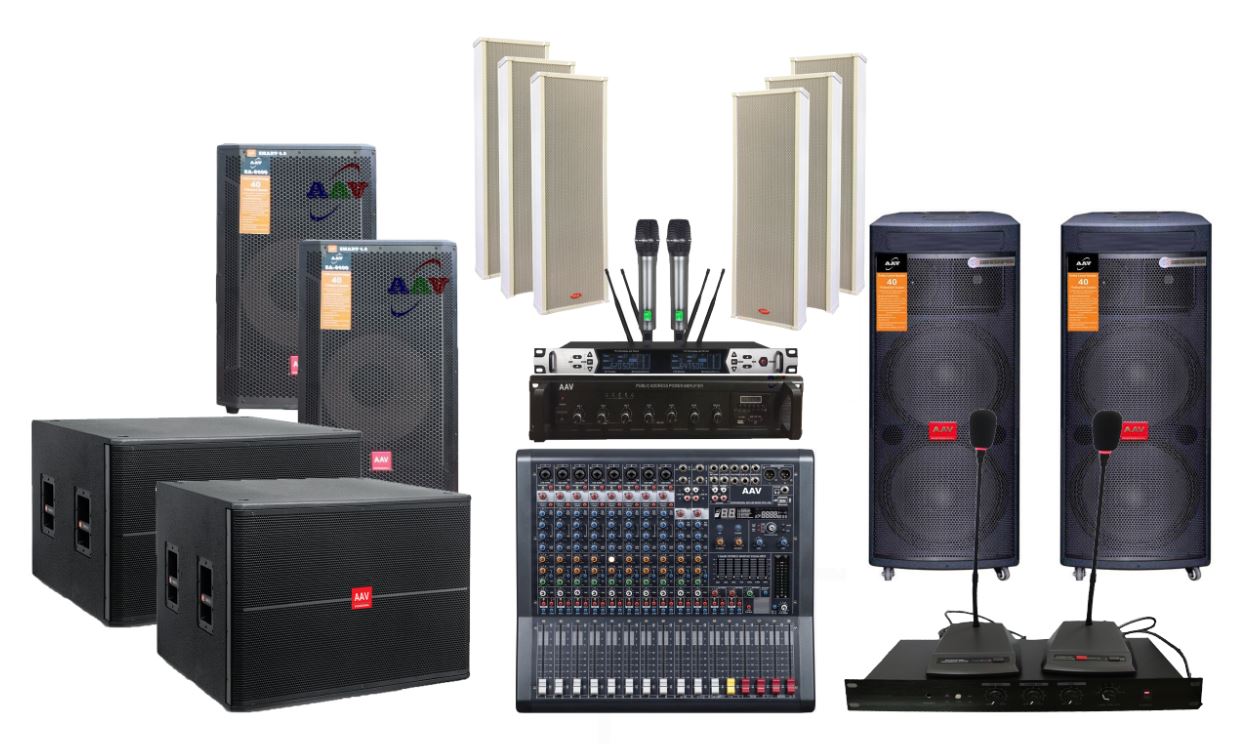 Hệ thống âm thanh nhà văn hóa huyện cơ động, chất lượng cao - sử dụng loa Active