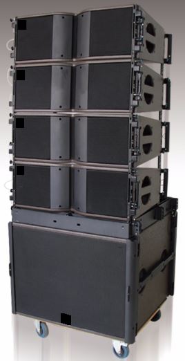 Loa line array 2 bass 15cm AAV  LS-206/SW-15