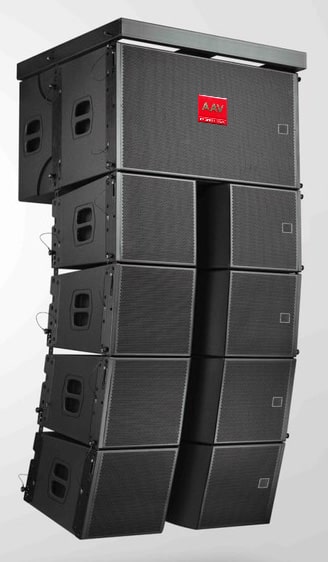 Loa line array 2 bass 10cm AAV  LS-204/SW-12